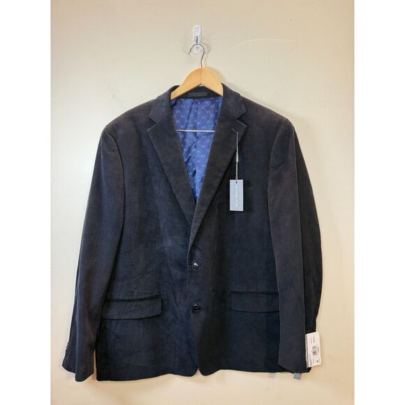 Michael Kors Kordell Corduroy Blazer Men's Size 48R Navy Classic Fit - Picture 4 of 9
